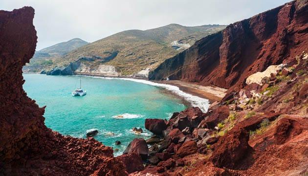 santorini-red-beach